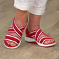 OCW Summer Casual Women Sandals Open Toe Wedges Soft Elastic Breathable Comfy