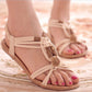 OCW Vintage Woman Sandals Summer Beach Bohemia Flat Sandals