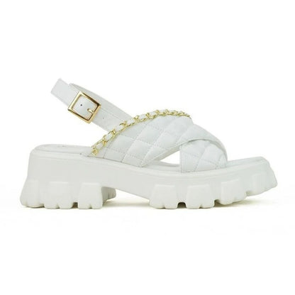 OCW Sandals For Women Summer New Fashion Thick Bottom Chain Opened Toe Leisure Comfort