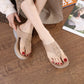 OCW Women Platform Sandals Retro Vintage Summer Beach Comfortable Flip Flops