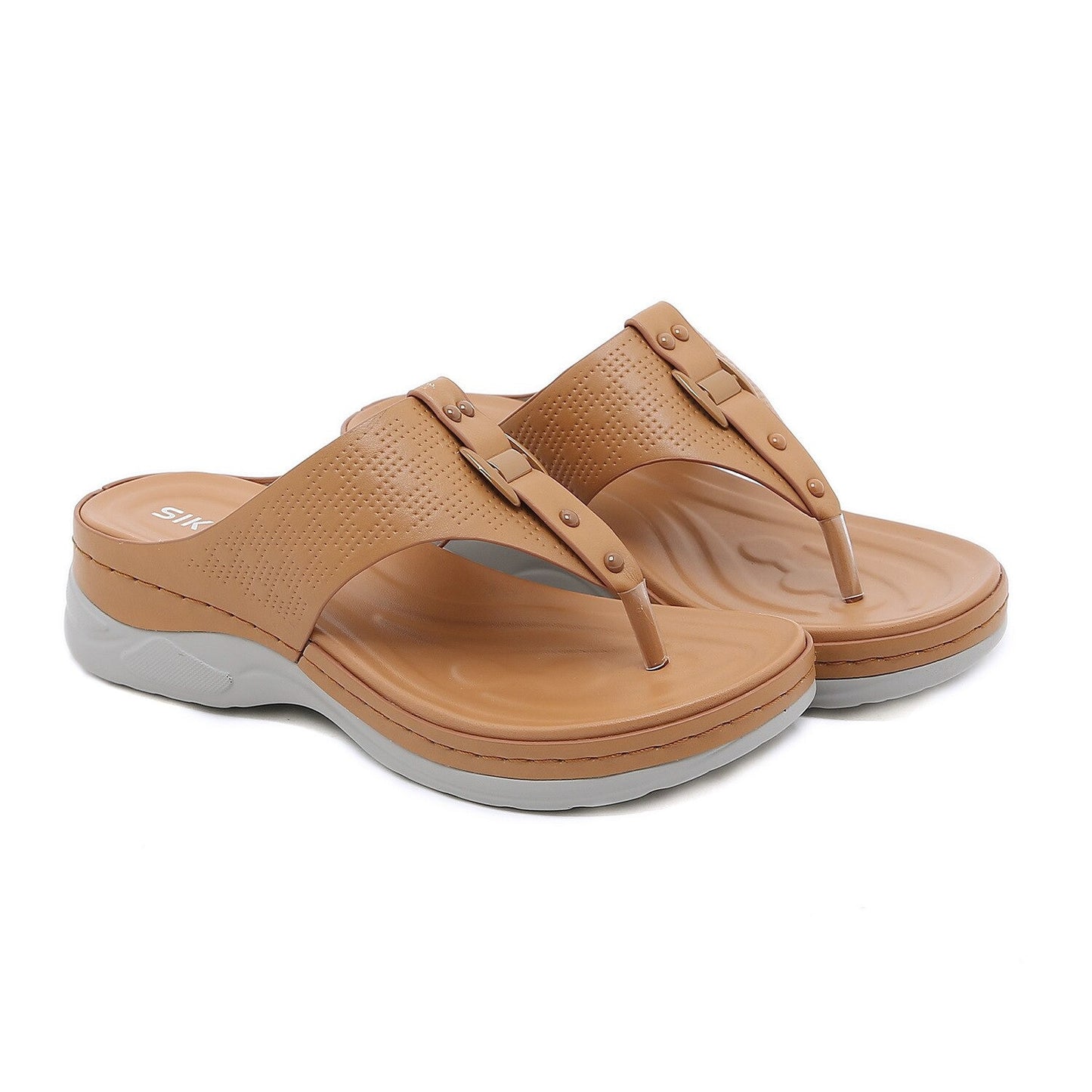 OCW Women Platform Sandals Retro Vintage Summer Beach Comfortable Flip Flops
