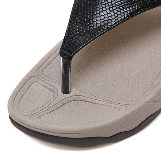 OCW Sandals Women Summer Beach Bottom Thick Breathable Open-toe Flip Flops