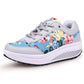 OCW Women Casual Shoes Printed Canvas New Arrival Fashion Lace-up Platform Sneakers
