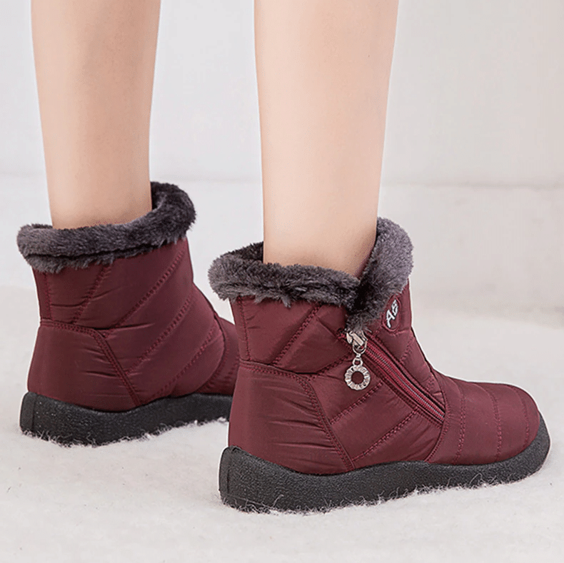 Fur Lined Snow Boots Women Outdoor Orthopedic Shoes