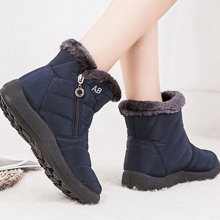 Fur Lined Snow Boots Women Outdoor Orthopedic Shoes