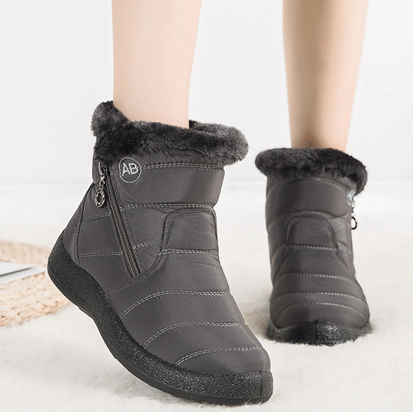 Fur Lined Snow Boots Women Outdoor Orthopedic Shoes