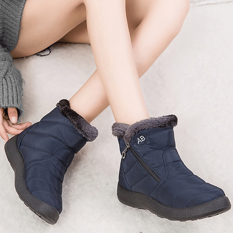 Fur Lined Snow Boots Women Outdoor Orthopedic Shoes