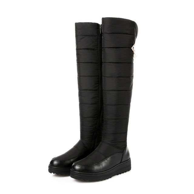 OCW Women Over-knee-high Snow Boots Winter Orthopedic Shoes