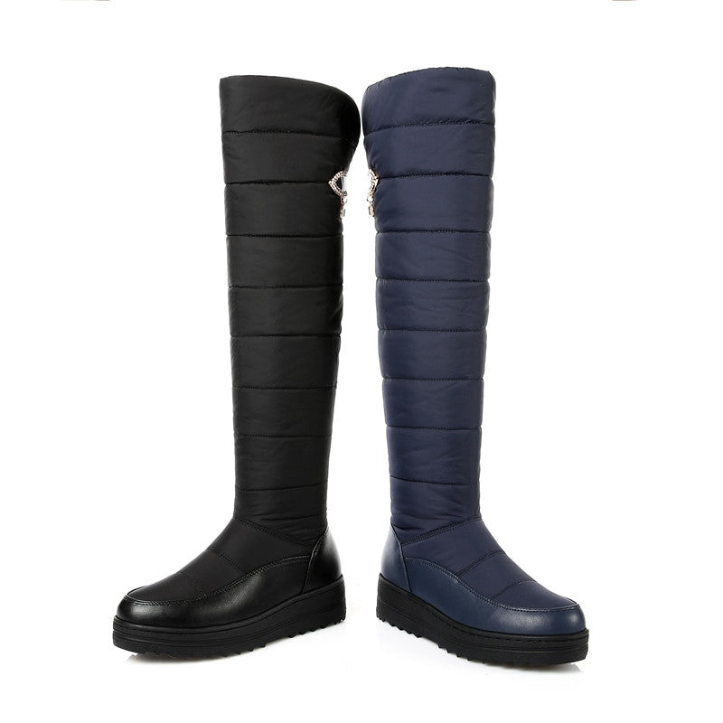 OCW Women Over-knee-high Snow Boots Winter Orthopedic Shoes