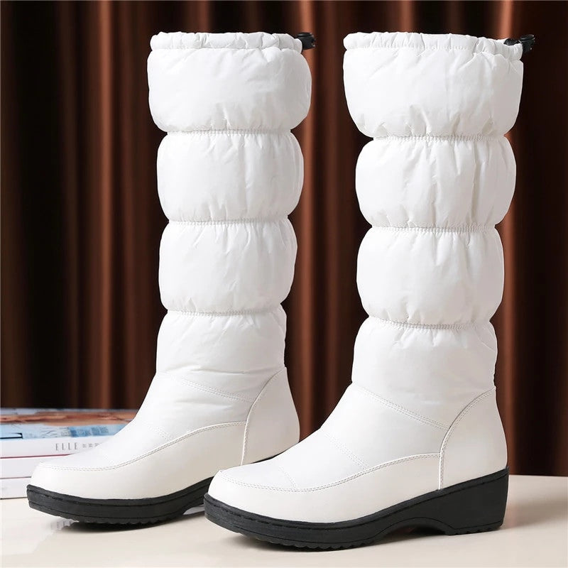 OCW Winter Warm Orthopedic Shoes Mid-calf Fur Snow Boots For Women