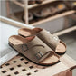 OCW Men Summer Orthopedic Sandals Suede Supportive Flat