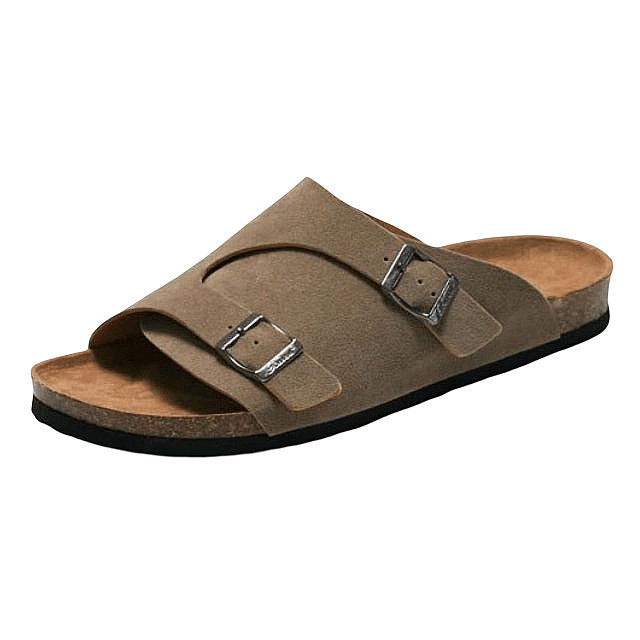 OCW Men Summer Orthopedic Sandals Suede Supportive Flat