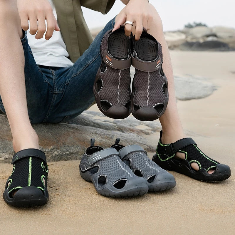 OCW Men Sturdy Orthopedic Sandals Nonslip Leisure Slides