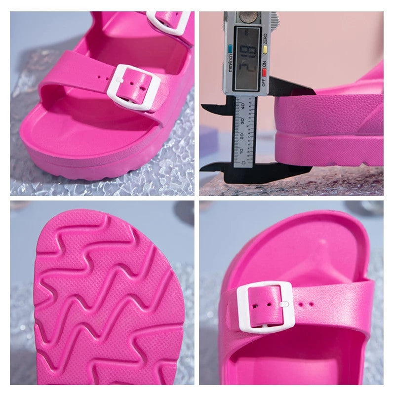 OCW Women Platform Orthopedic Sandals Memory Foam Slides