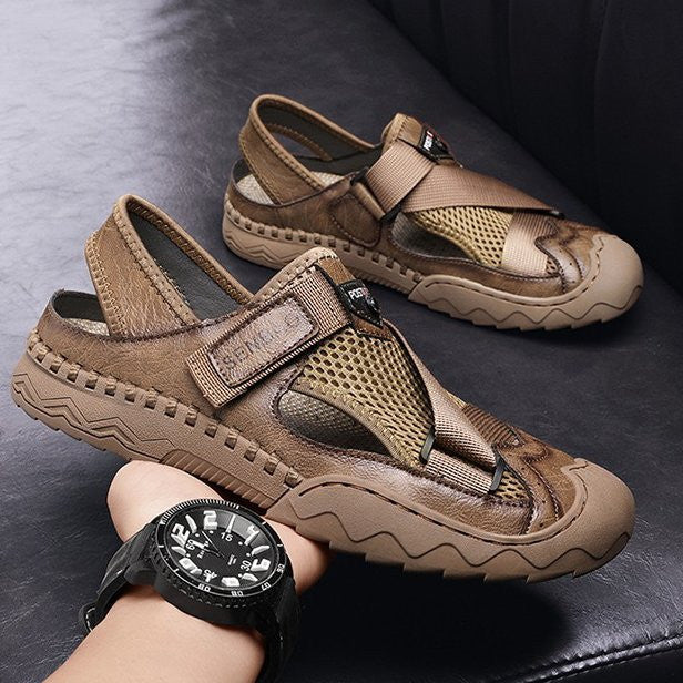 OCW Walking Sandals For Men Back Strap Closed Round Toe Summer