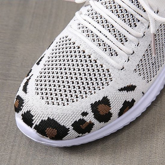 OCW Fashionable Leopard Cushion Sneakers Women Orthopedic Shoes