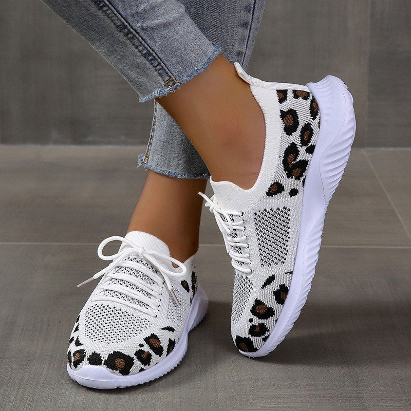 OCW Fashionable Leopard Cushion Sneakers Women Orthopedic Shoes