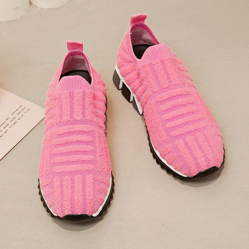 OCW Women Knitted Orthopedic Shoes Slip-on Leisure Sneakers