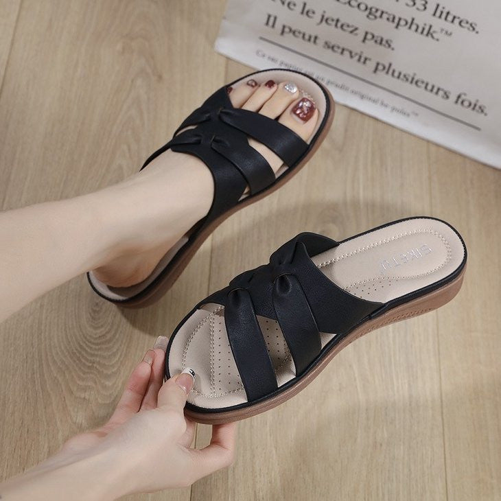 OCW Best Walking Orthopedic Sandals Bowknot Versatile Leisure Women Summer Footwear