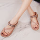 OCW Women Retro Flip-flops Beaded Cushion Summer Orthopedic Sandals