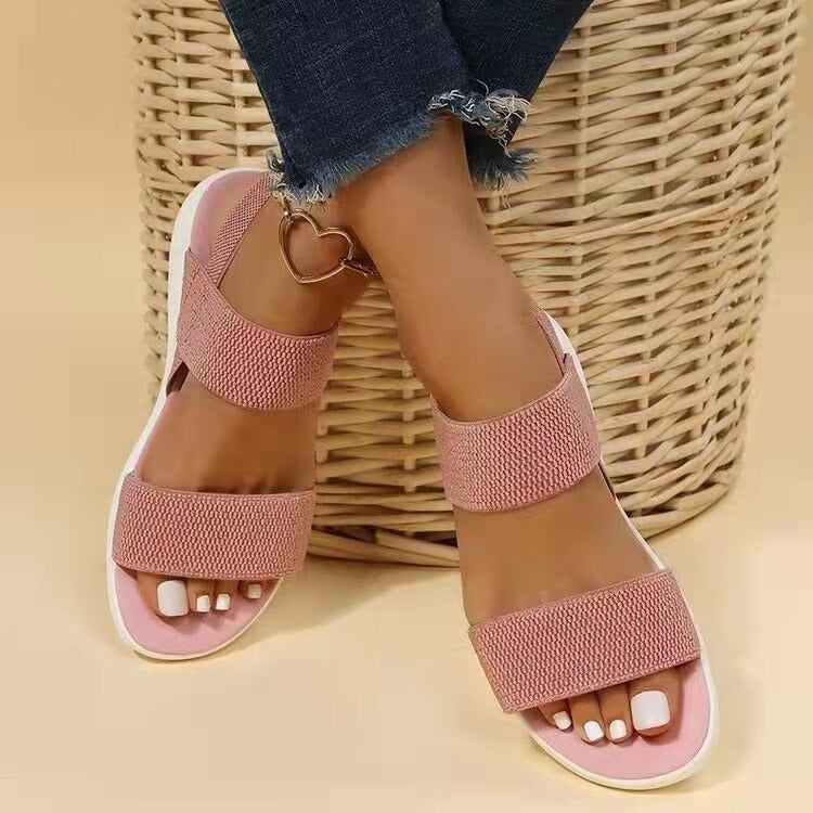 OCW Comfortable Sandals For Women Elastic Band Casual Summer