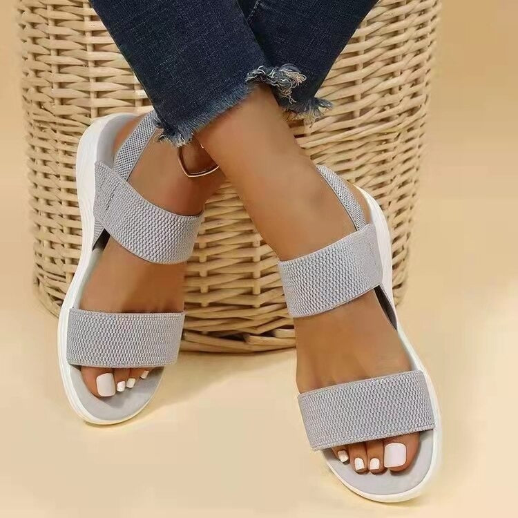 OCW Comfortable Sandals For Women Elastic Band Casual Summer