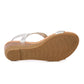 OCW Women Rhinestone Sandal Breathable Comfortable Vintage Wedge Sandal