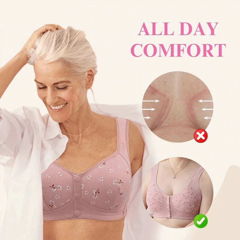 Daisy Bra - Comfortable & Convenient Front Button Bras For Plus Size Women