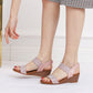 OCW Orthopedic Women Sandals Round Toe Memory Foam Arch Support Walking Wedge Elegant
