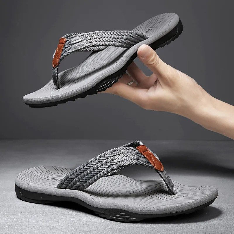 OCW Orthopedic Sandals Men Wide Width Comfy Flat Sporty Flip-flops Trendy Summer