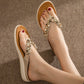 OCW Best Orthopedic Sandals For Women Rhinestone Flat Flip-flops Sparkling Summer
