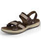 OCW Orthopedic Men Sandals Arch Support High-quality Leather Elastic Strap