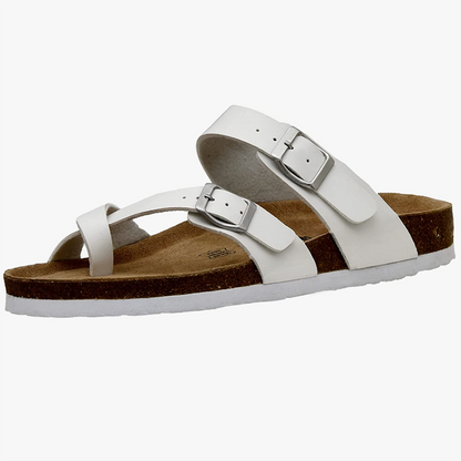 OCW Men Orthopedic Sandal Arch Support Breathable Comfortable Anti Slip Cork Buckle Strap Sandal