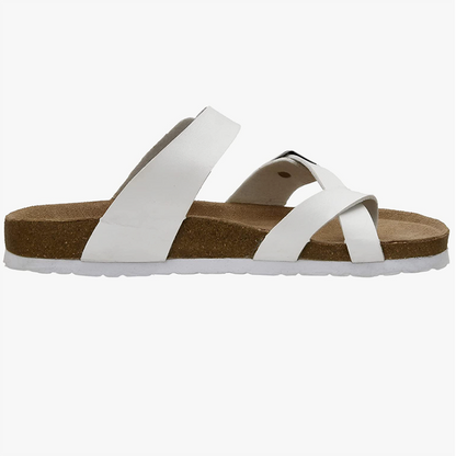 OCW Men Orthopedic Sandal Arch Support Breathable Comfortable Anti Slip Cork Buckle Strap Sandal